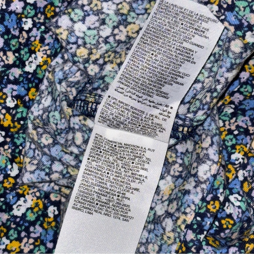 Wrap Midi Dress Old Navy Waist Defined Small Floral Cottagecore Smocked Prairie - Picture 8 of 10